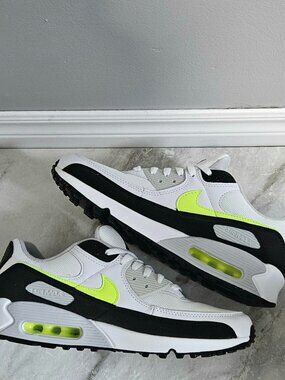 Nike Air Max 90 sneakers White/Hot Lime/Black – Men’s Size 11